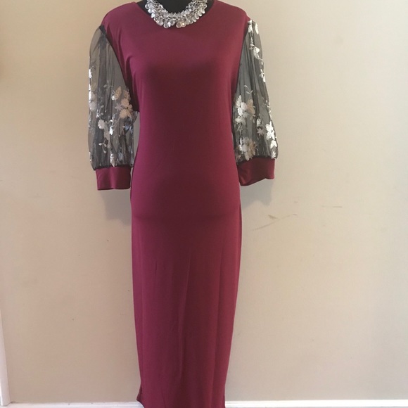 Burgundy Dress - Picture 1 of 2